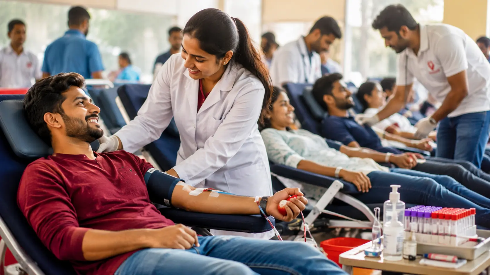 Voluntary blood donation drive saving lives